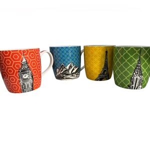 Kasa Elements Location Landmarks Ceramic Coffee/Tea Mugs